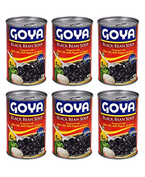 Goya Guisadas Ready-to-Eat Black Bean Soup  6 Pack  Total of 90oz