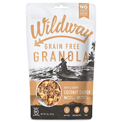 Wildway Keto Vegan Granola Coconut Cashew Certified Gluten Free Granola Breakfast Cereal Low Carb Snack Paleo Grain Free Non GMO No Added Sugar 8oz Wildway Keto Vegan Granola Coconut Cashew Certified Gluten Free Granola Breakfast Cereal Low Carb Snack Paleo Grain Free Non GMO No Added Sugar 8oz