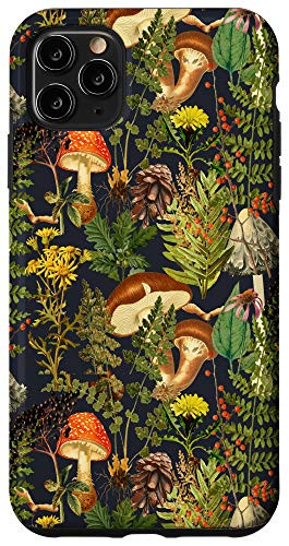 iPhone 11 Pro Max Mushroom woodland scene elderberries fungi nature shrooms Case