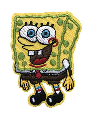 Karma Patch Brand  Spongebob Squarepants Embroidered Iron on or Sew on Patch