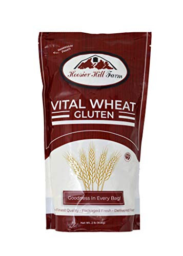 Hoosier Hill Farm Vital Wheat Gluten  High in Protein  NON-GMO 2 lb Great for Vegan recipes  Seitan and Keto Bread  Pizza Dough  and more