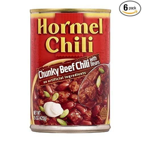 hormel chili chunky beef chili with beans  Pack of 6