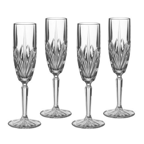 Marquis By Waterford Brookside 6-Ounce Champagne Flutes, Set of 4