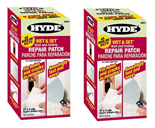 Hyde Tools 09911 5-Inch by 9-Foot Wet and Set Contractor s Roll Wall and Ceiling Repair Patch  ?wo ?ack