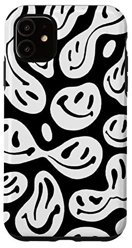 iPhone 11 Trippy Psychedelic Smiley Face Emoji Pattern Colorful Case