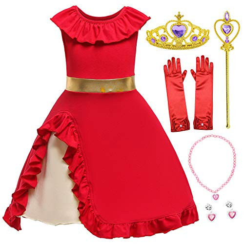 Princess Spanish Costume Birthday Halloween Party Dress for Toddler Girls 5-6 Years  5T 6T Princess Spanish Costume Birthday Halloween Party Dress for Toddler Girls 5-6 Years  5T 6T