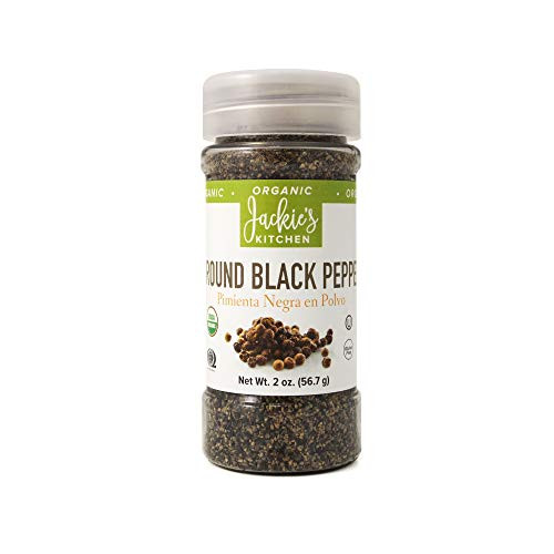 Jackie s Kitchen Ground Black Pepper  2 Ounce  Pack of 8