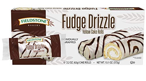 Fieldstone Bakery Fudge Drizzle Yellow Cake Rolls  8 Boxes  48 Individually Wrapped Cake Rolls