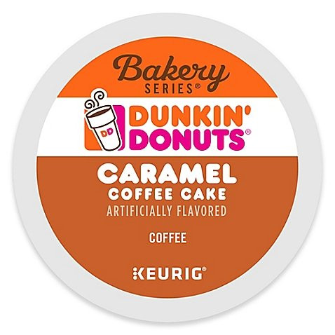 Pack 16-Count Dunkin  Donuts Caramel Coffee Cake Coffee