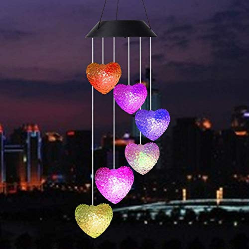 InpourPack Wind Chimes Outdoor  Gifts for mom  Solar Wind Chimes Heart Wind Chime Outdoor Decor  mom Gifts mom Birthday Gift Gardening Gifts InpourPack Wind Chimes Outdoor  Gifts for mom  Solar Wind Chimes Heart Wind Chime Outdoor Decor  mom Gifts mom Birthday Gift Gardening Gifts
