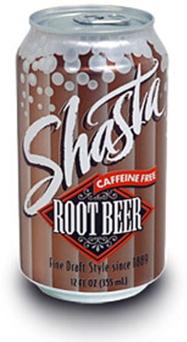 Shasta Root Beer Soda  12-Ounce Cans  Pack of 24