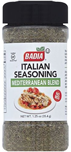Badia Italian Seasoning Mediterranean Blend  1.25 Ounce  Pack of 6