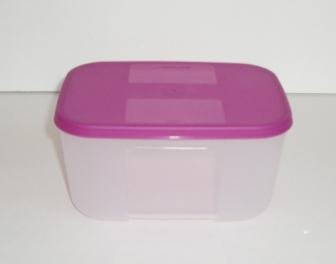 Freezer Mate Small  2 Rectangular Freezer Storage Container with Raspberry Seal  2 3 4 cup