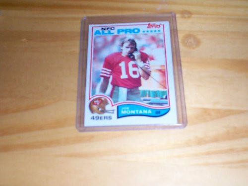 Joe Montana 1982 topps football trading card  488 San Francisco 49ers