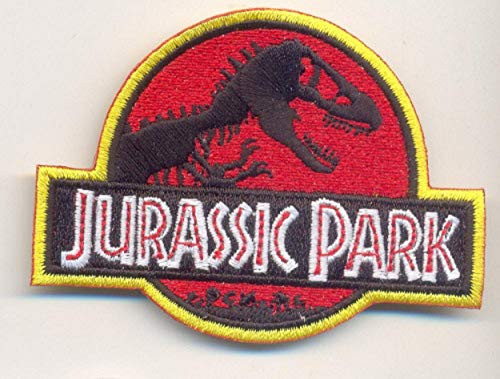 JURASSIC PARK IRON EMBROIDERED EMBROIEDRY PATCH PATCHES DINOSAUR FOSSILS RAPTOR RAPTORS T REX PREHISTORIC