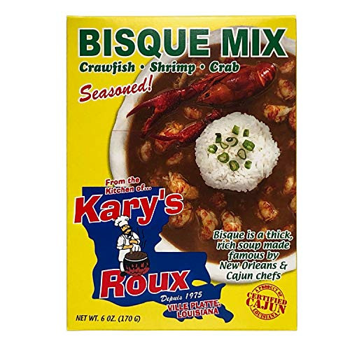 Karys Roux Seasoned Bisque Mix 3 pack Certified Cajun Product of Louisiana 6 oz Box Karys Roux Seasoned Bisque Mix 3 pack Certified Cajun Product of Louisiana 6 oz Box
