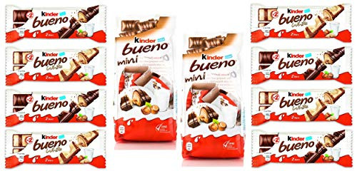 Kinder Bueno Chocolates Variety Pack  Bundle of 10 Items