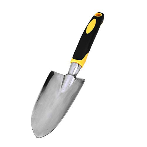 KRISMYA Mini Shovels for Digging Garden Shovel Trowel Hand Garden Shovel with Soft Rubberized Non-Slip Handle Cast-Aluminum Heavy Duty Gardening Tool  Garden Hand Tools 1 Pack