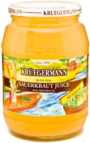 Kruegermann Berlin Style Sauerkraut Juice 32 fl oz. Jar