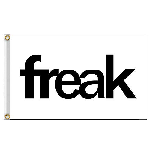 Faylagee-yx Let Your Freak Flag Banner 3X5 Feet  White