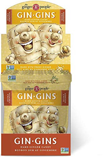 The Ginger People Gin Gins Double Strength Hard Candy 2.1 Oz Bag  Pack Of 12   42 Oz