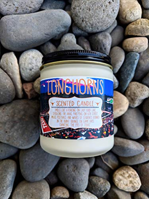 Texas Longhorns Gift UT Austin Gift Candle Gift Austin Texas College Town Candle Campus Candle Graduation