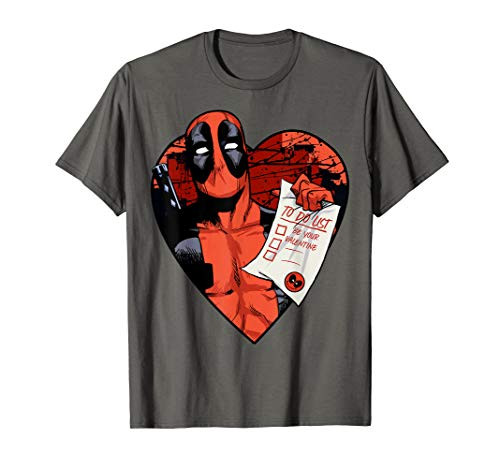 Marvel Deadpool Valentine To Do List T-Shirt