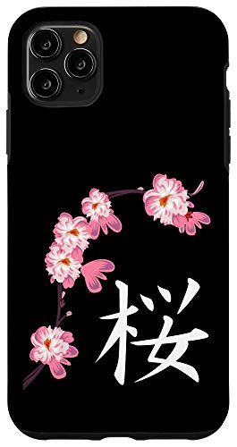 iPhone 11 Pro Max Sakura Festival Cherry Blossoms with Japanese Kanji Case