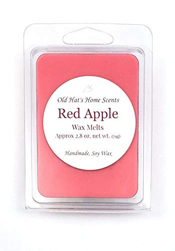 Red Apple Scented Soy Wax Melts. 1 Pack  6 Cubes