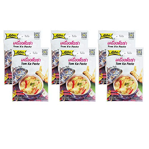 Lobo Thai Tom Ka Paste Seasoning Mix  6 Pack  Total of 10.56oz