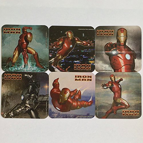 6 Iron Man Refrigerator Magnets  Superhero Tony Stark Avengers Marvel Comics