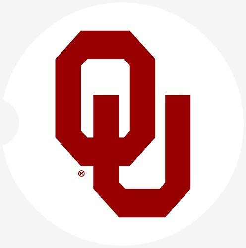 Oklahoma Sooners  Car Coasters  Oklahoma Car Coasters  Oklahoma Sooners Gifts University Of Oklahoma  Sandstone Coasters  Car Coaster  Cup Holder Coaster