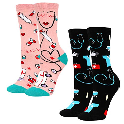 Women Medical Socks Nursing Gift For RN Nurse Doctor Medical School Graduation in 2 Pack Women Medical Socks Nursing Gift For RN Nurse Doctor Medical School Graduation in 2 Pack