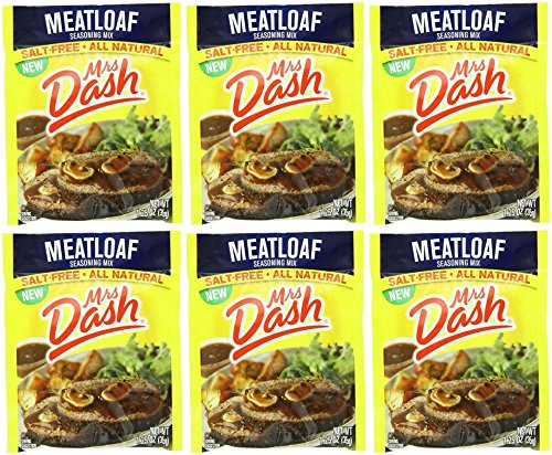 Mrs Dash Salt-Free Meatloaf Seasoning Mix  1.25 oz Packets  Pack of 6