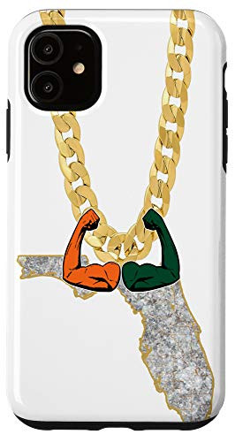 iPhone 11 Miami Football Fan State Chain 2020 Case