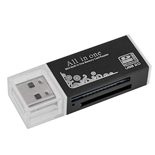 Acuvar USB 2.0 Compact Ultra High Speed Card Reader and Writer for Computers and All USB Enabled Devices Plug and Play OSX Windows Chrome Compatible Supports CF SD SDHC SCXC MMC MMC Micro  etc.