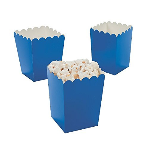Fun Express Mini Popcorn Boxes - Blue  48-Pack