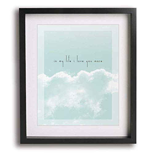 In My Life by The Beatles inspired wedding song lyric wall art print  romantic Valentine s Day or first paper anniversary gift idea