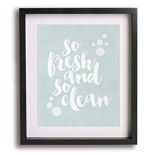 So Fresh So Clean by Outkast inspired song lyric wall art print  bathroom decor