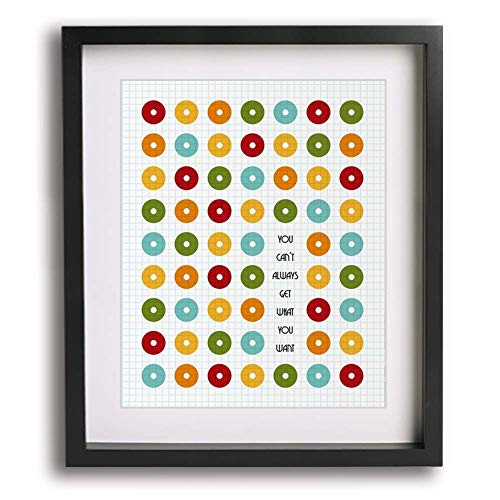 You Can t Always Get What You Want by Rolling Stones inspired song lyric wall art print