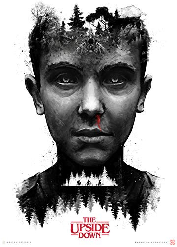 Stranger Things Inspired Eleven Painting and Design Giclèe Poster Print