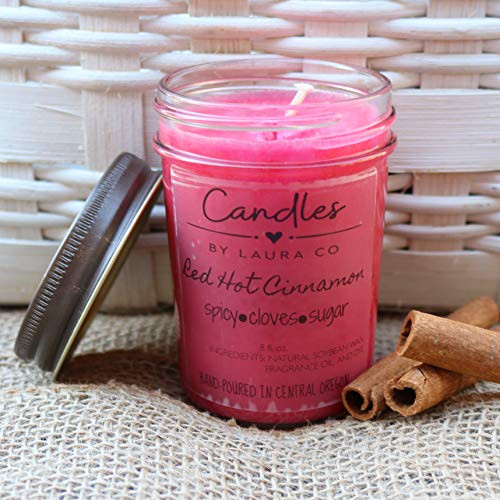 Red Hot Cinnamon 8 oz Soy Jar Candle
