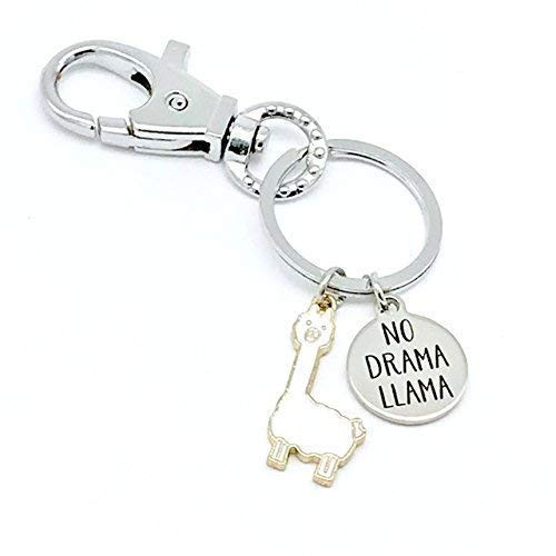 No Drama Llama Key Ring  Fun Gift for Mom