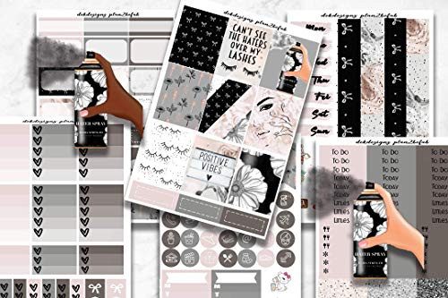 Life Planner Sticker Kit No Haters  over 250 stickers on premium matte