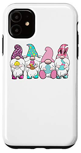 iPhone 11 4 Easter Gnomes Pastel Spring Bunny Ears Gingham Rabbit Case