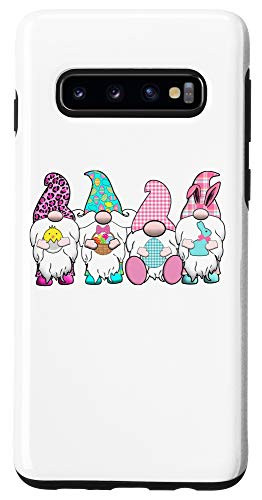 Galaxy S10 4 Easter Gnomes Pastel Spring Bunny Ears Gingham Rabbit Case