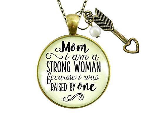 Gutsy Goodness 24 inch To Mother From Daughter Necklace Mom I Am A Strong Woman Because of You Gift Gutsy Goodness 24 inch To Mother From Daughter Necklace Mom I Am A Strong Woman Because of You Gift