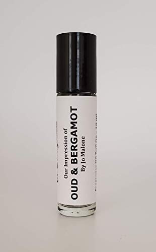 OUD  and  BERGAMOT by Jo Malone Premium Quality Fragrance Impression Super Concentrated Pure Hypoallergenic Body Oil Roll on 10 ml