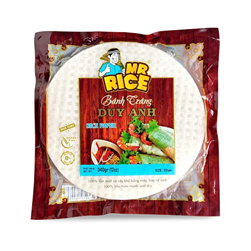 PREMIUM Quality Rice Paper Wrappers For Spring Rolls - Vietnamese Rice Paper Wrappers - Rice Paper Wrappers - Rice Paper For Spring Rolls  Rice Paper Organic - Pack 1