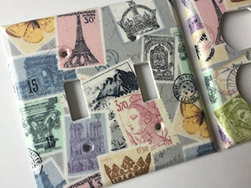 Eiffel Tower Light Switchplate Various Sizes Offered